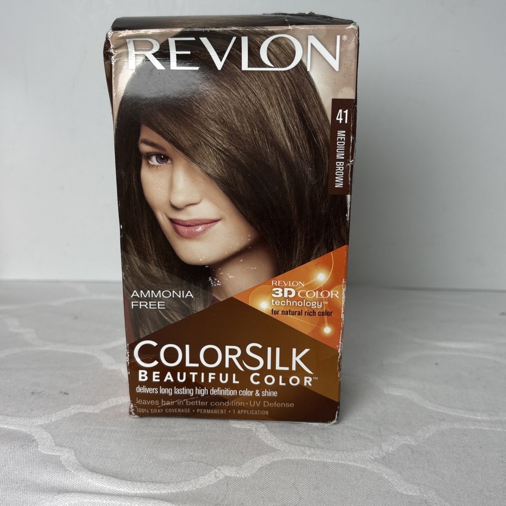 Revlon Colorsilk Hair Color 3D 41 Medium Brown New In Box